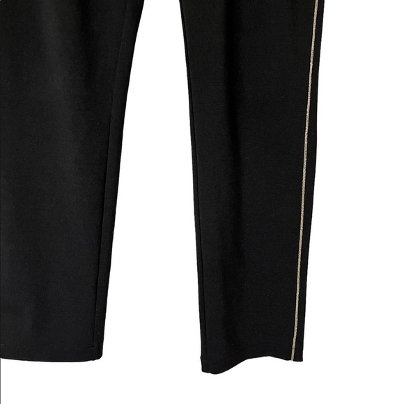 Women's Marc New York Andrew Marc Pull On Pants Size Medium Gold Stripe - Picture 4 of 4